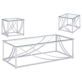 Lille - Glass Top Coffee And End Table Set