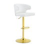 Adjustable Swivel Bar Chair With High Back Support
