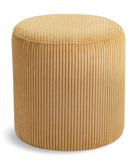 Roy - Round Microsuede Ottoman / Stool