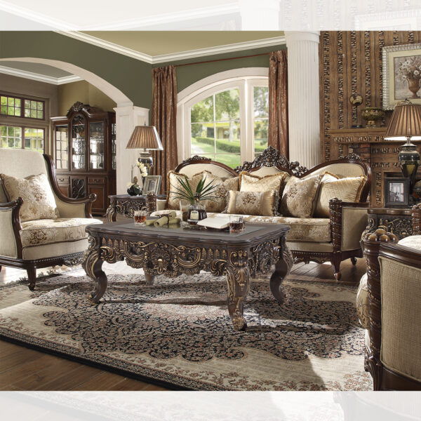 HD-92 - 3 Piece Sofa Set - Antique Brown