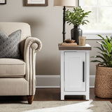 Hampton - Chairside Table - Jasmine Whitewash / Barnwood