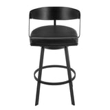 Lacey - Swivel Counter Stool - Black
