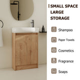 Freestanding Bathroom Vanity & Sink, Soft Close Doors