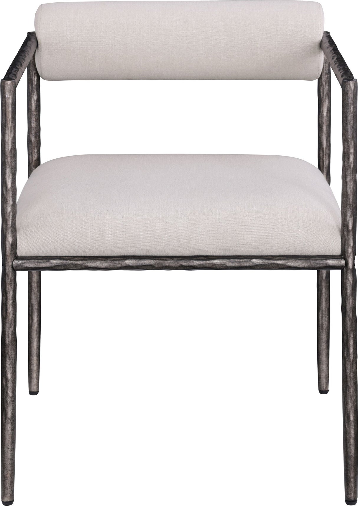 Axis - Linen Textured Beige Fabric Upholstered Dining Chair (Set of 2)