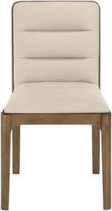 Ellis - Vegan Leather Upholstered Dining Chair (Set of 2) - Brown Base