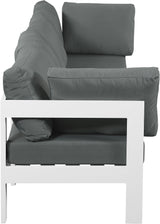 Nizuc - Outdoor Patio 4 Seat Modular Sofa With White Frame