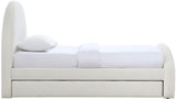 Andaz - Chenille Fabric Upholstered Trundle Bed