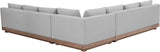 Solace - Olefin Performance Fabric 3 Piece Outdoor Patio Modular Sectional (2 Sofas & Corner Chair)