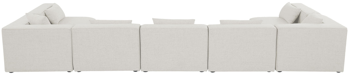 Cube - Linen 7 Piece Modular U-Shaped Sectional