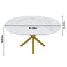 Round Dining Table With Extendable Blades, X Base