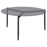 Rosalie - Round Smoked Glass Top Table