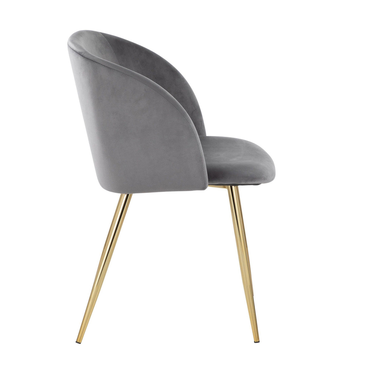 Luna - Contemporary Chair (Set of 2) - Gold Metal
