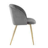 Luna - Contemporary Chair (Set of 2) - Gold Metal