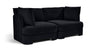 Hammond - Velvet Performance Fabric Upholstered 2 Piece Loveseat