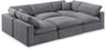 Comfy - 6 Piece Velvet Sectional