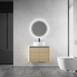 Mounted Bathroom Vanity With Art Sink & 2 Soft Close Doors