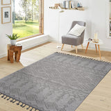 Guros - 6' X 9' Traditional Indoor / Outdoor Area Rug - White
