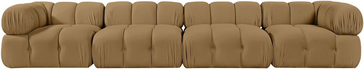 Orin - Fabric Velvet 4 Piece Modular Sofa