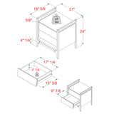 Scandi Angle Face Nightstand