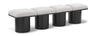 Pavilion - 4 Piece Modular Bench With Black Base