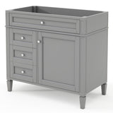 Bathroom Vanity With 2 Drawers And Tip-Out Drawer, Storage Cabinet