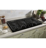 GE JGP5036DLBB - 36 in. 5-Burner Natural Gas Cooktop with Simmer Burner & Power Burner - Black