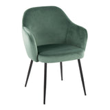 Buena - Dining Chair (Set of 2) - Black Metal Legs