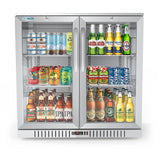 35 in. Two-Door Back Bar Refrigerator - 7.4 Cu Ft. BC-2DSW-SS