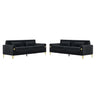 2 Pieces Sofa Sofa Set With Removable Cushions For Home Apartment