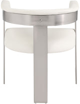 Romeo - Faux Leather Dining Chair With Silver Base (Set of 2)