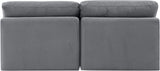 Indulge - Velvet 2 Seat Modular Armless Sofa