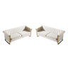 2 Piece Sofa Set With Tufted Back And Deep Seating