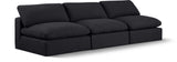 Comfy - Linen Modular Armless Sofa 3 Seats