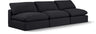 Comfy - Linen Modular Armless Sofa 3 Seats