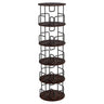 Rotating Bookshelf Tower 5 Tier Spinning 360 Degree Revolving Storage Shelf