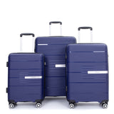 Hardshell Suitcase Double Spinner Wheels Luggage Sets, Lightweight With Tsa Lock, 3 Piece Set