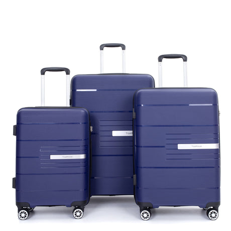 Hardshell Suitcase Double Spinner Wheels Luggage Sets, Lightweight With Tsa Lock, 3 Piece Set