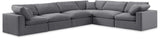 Comfy - 6 Piece Velvet Modular Corner Sectional