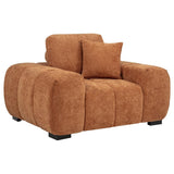 Octavia - Fabric Upholstered Track Arm Accent Chair