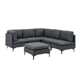 Upholstered Modular Sectional & Tall Legs
