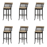 Telia - Upholstered Swivel Bar Height Barstool