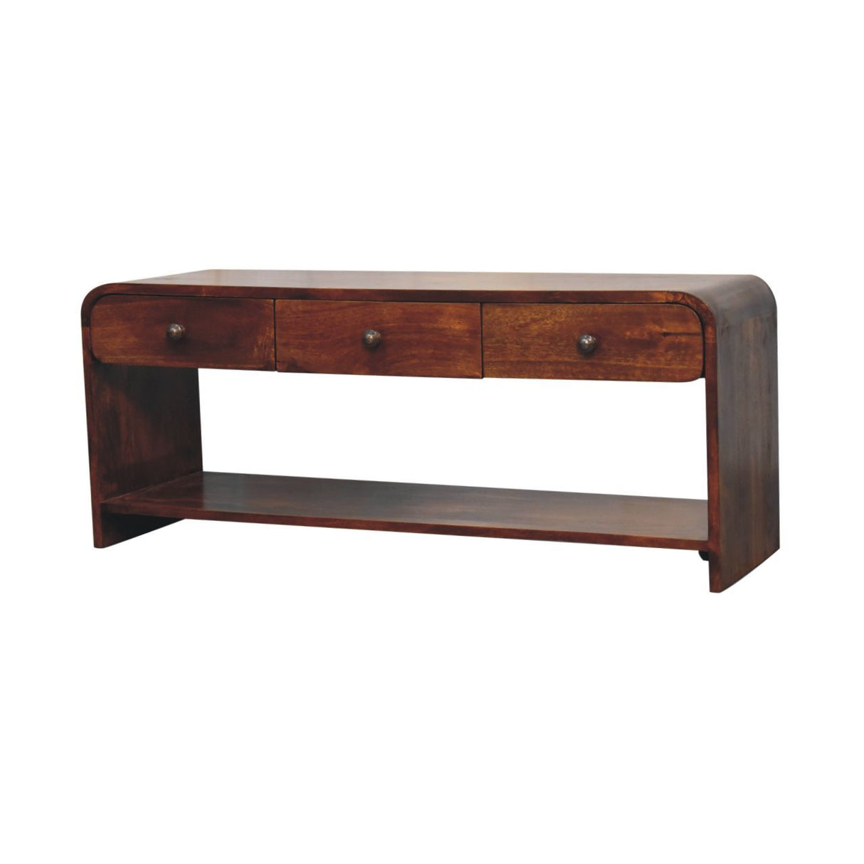 Aspen - Slim Media Unit - Dark Brown