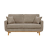 Upholstered Loveseat With Arms And Pillows