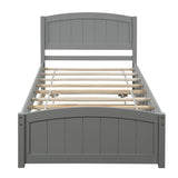 Platform Bed & Headboard, Footboard And Wood Slat Support