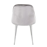 Marcel - Contemporary Dining Chair (Set of 2) - Chrome Frame