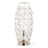 Crystal - Buds Contemporary Uplight Lamp - Polished Nickel / Clear Crystal