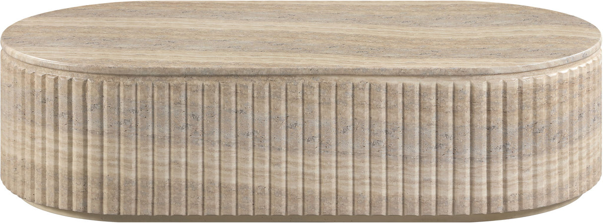 Catania - Concrete Indoor/Outdoor Coffee Table - Travertine