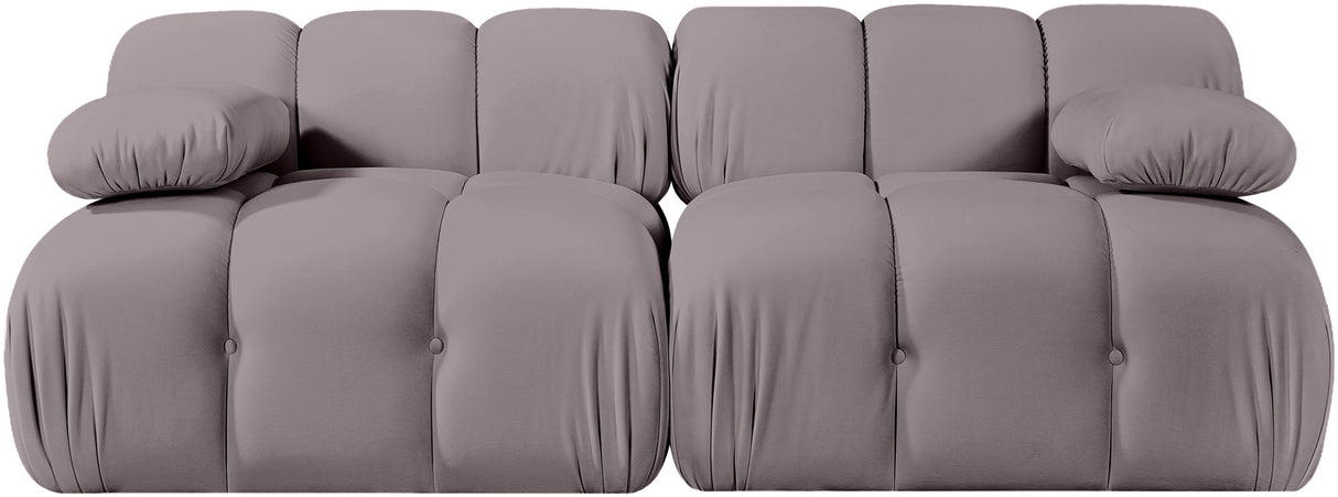 Orin - Velvet Performance Fabric Upholstered 2 Piece Modular Sofa
