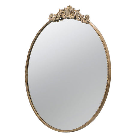 Classic Design Mirror With Baroque Inspired Frame For Bathroom, Entryway Console Lean Against Wall