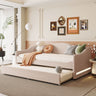 Design Upholstered Daybed With Light And Trundle